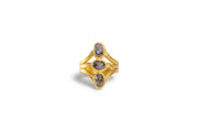 Todd Reed Ring with fancy cut diamonds (2.88ct) in 18k yellow gold.